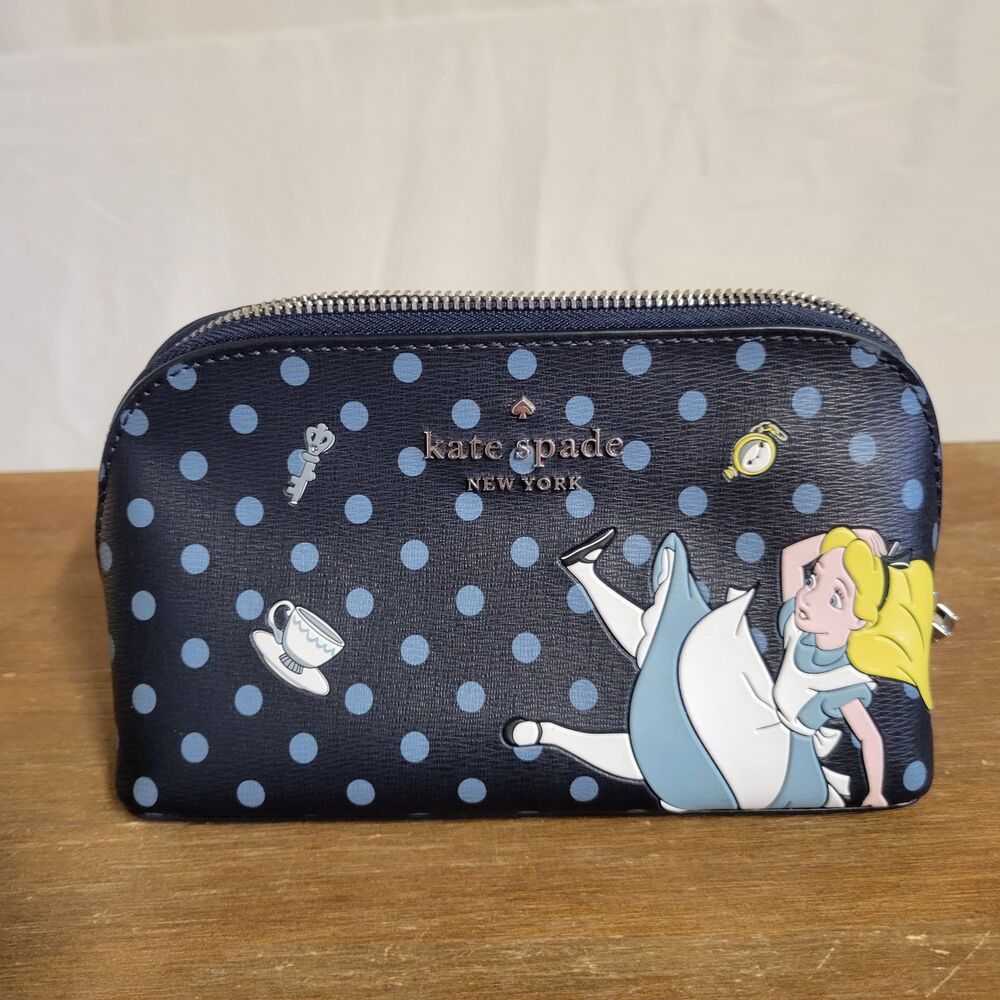 Disney x Kate Spade New York Alice in Wonderland Cosmetic Case Like New
